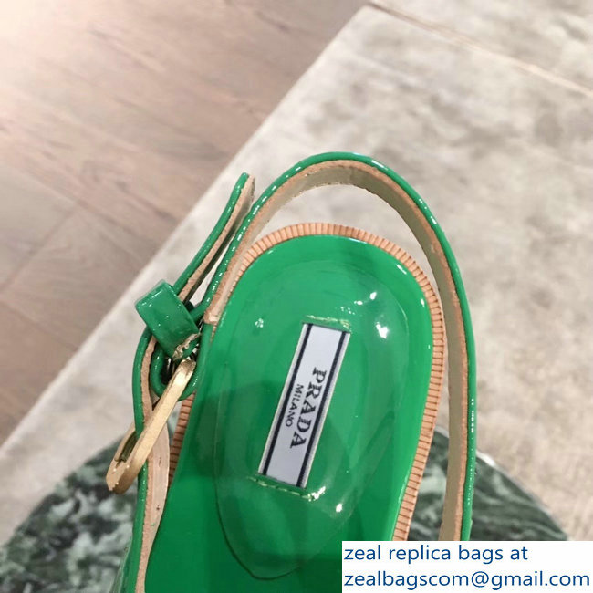 Prada Beaded Embellishment Sandals Green 2019 - Click Image to Close