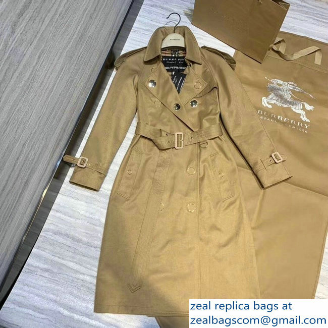 burberry wind-breaker apricot spring 2019