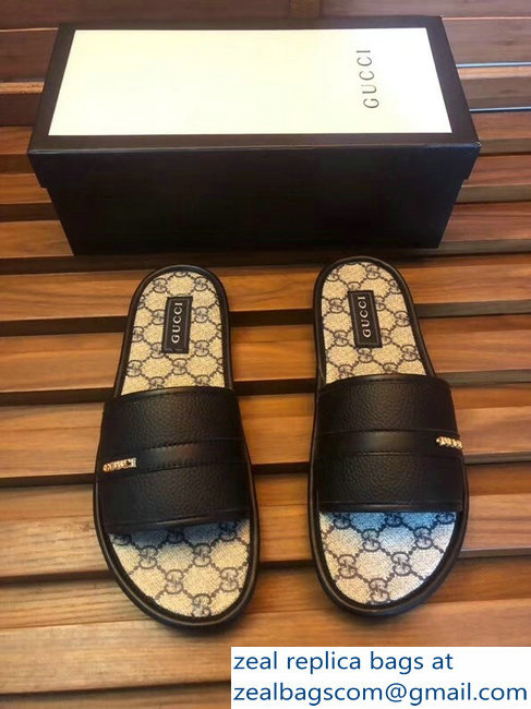 gucci gg web men's slides 01 - Click Image to Close