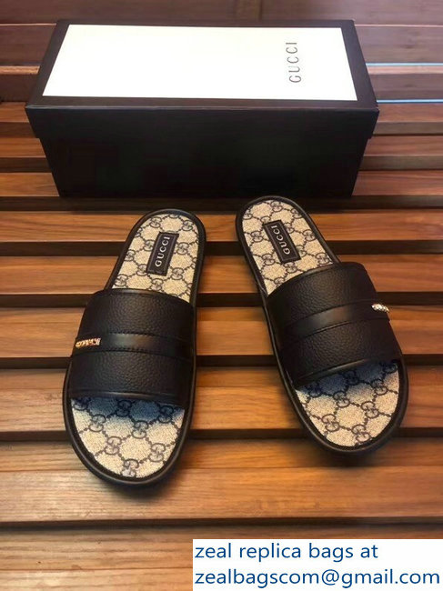 gucci gg web men's slides 01 - Click Image to Close