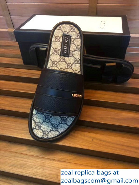 gucci gg web men's slides 01 - Click Image to Close