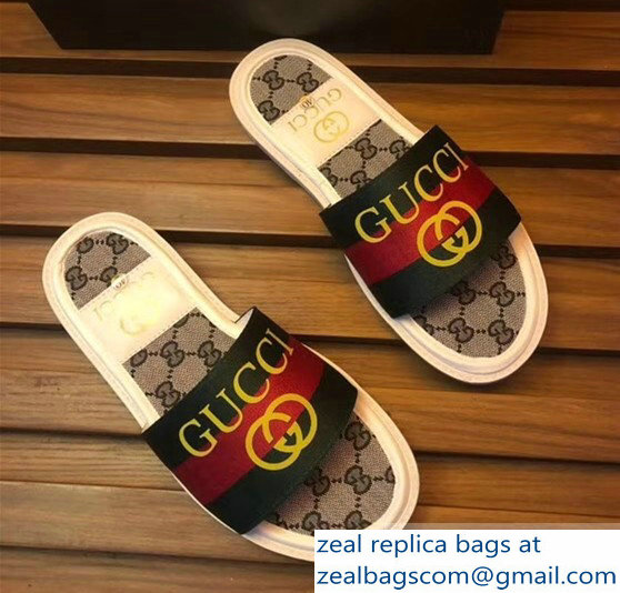 gucci gg web men's slides 02