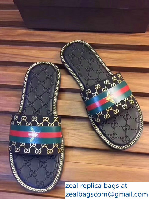 gucci gg web men's slides 03