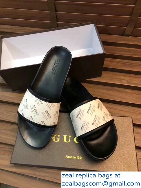 gucci white men's slides