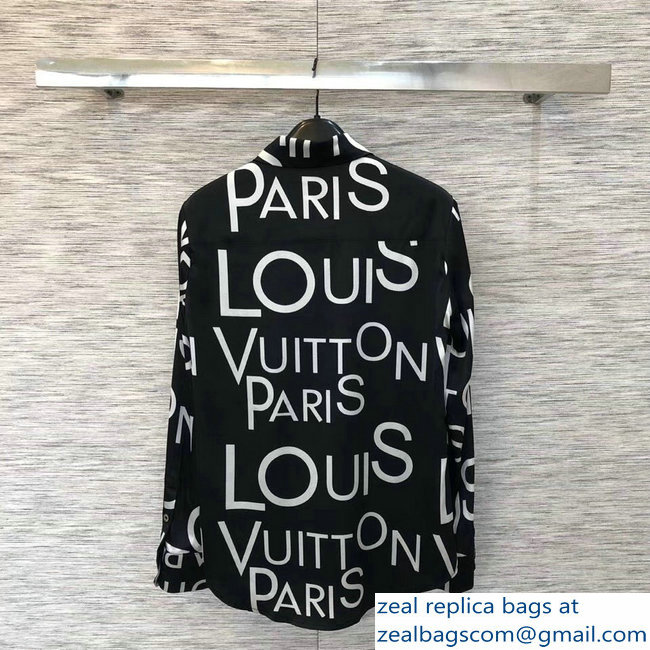 louis vuitton REGULAR FIT SHIRT black