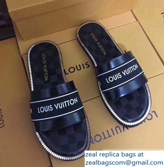 louis vuitton damier graphite men's slides 02 - Click Image to Close