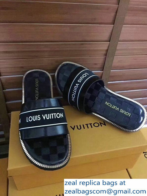 louis vuitton damier graphite men's slides 02