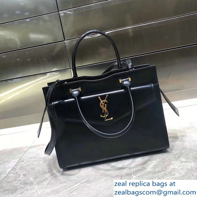 saint laurent up town medium tote bag black