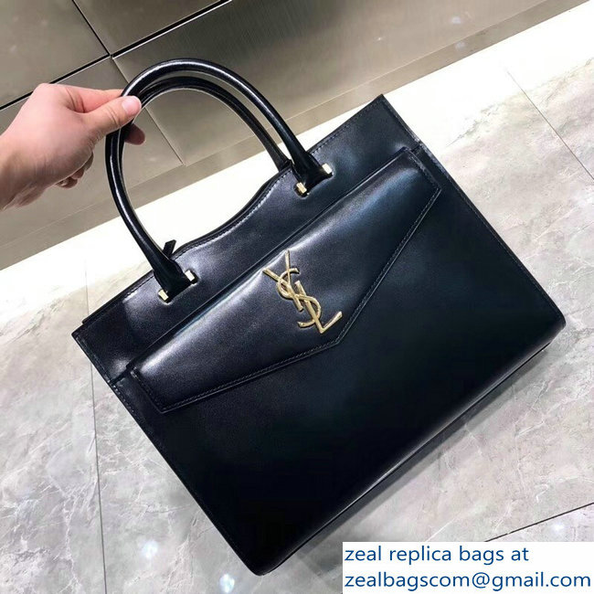 saint laurent up town medium tote bag black