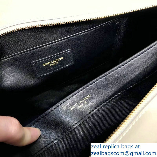 saint laurent up town medium tote bag white