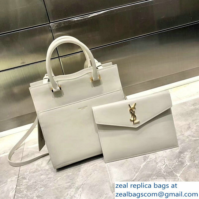 saint laurent up town small tote bag white - Click Image to Close