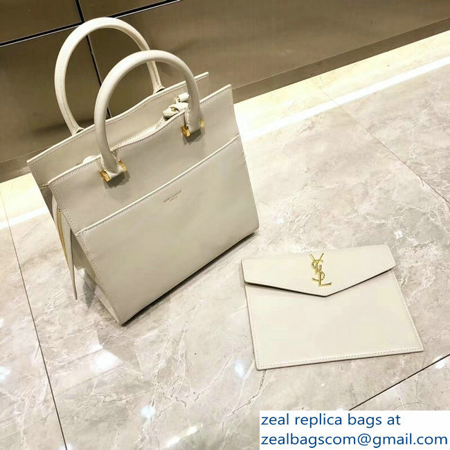 saint laurent up town small tote bag white - Click Image to Close