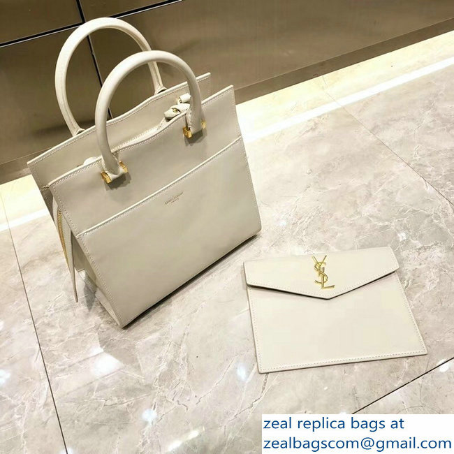 saint laurent up town small tote bag white