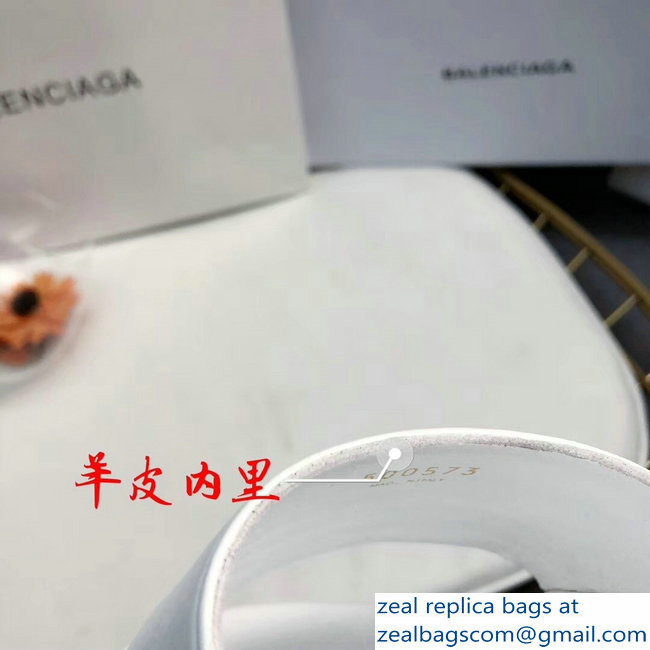 Balenciaga Slides Sandals Logo White