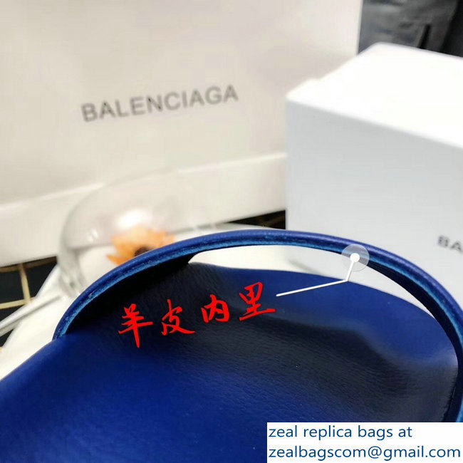 Balenciaga Slides Sandals Political Campain Logo Blue