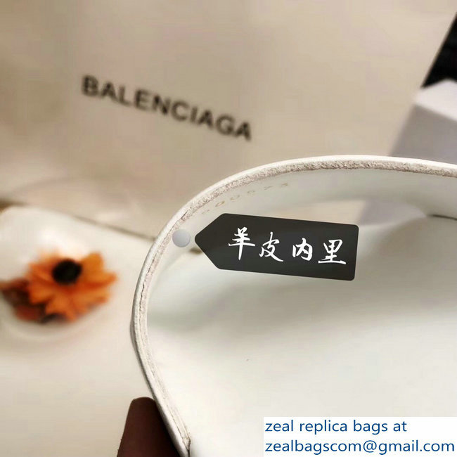 Balenciaga Slides Sandals Political Campain Logo White - Click Image to Close