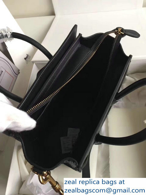 Celine Python Luggage Nano Bag Black - Click Image to Close