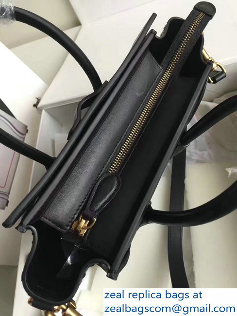 Celine Python Luggage Nano Bag Black