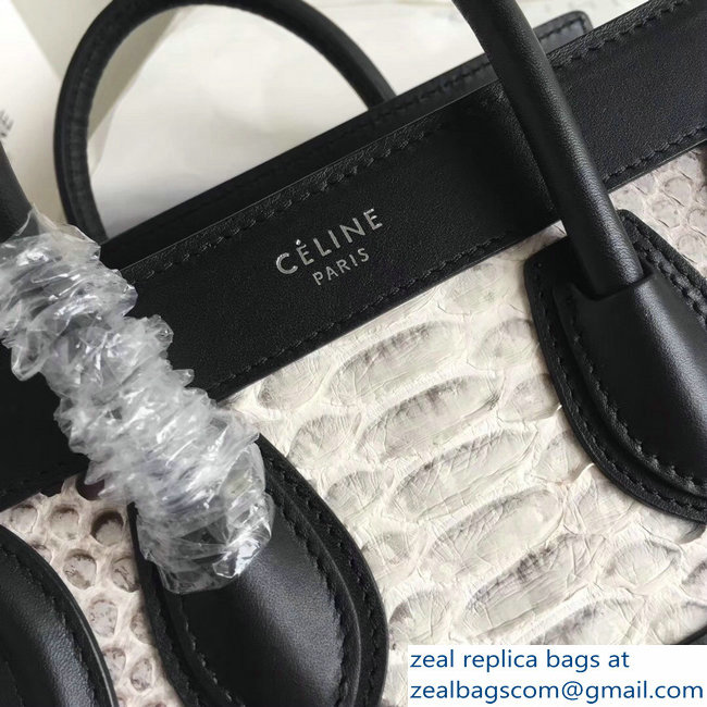 Celine Python Luggage Nano Bag Gray - Click Image to Close