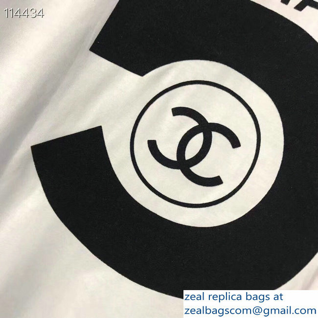 Chanel Logo T-shirt White 07 2019