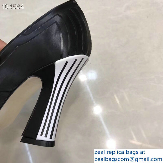 Fendi Heel 9.5cm FFreedom Square-toed Pumps Black 2019