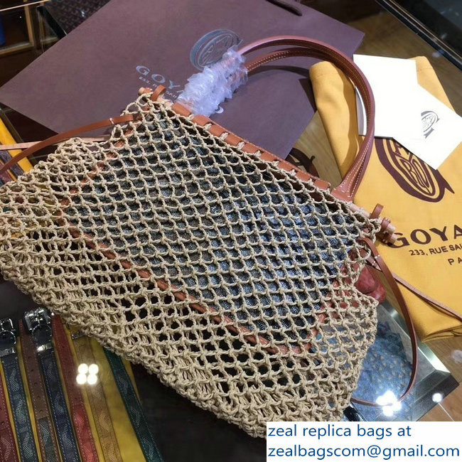 Goyard Aligre Tote Bag Brown 2019 - Click Image to Close