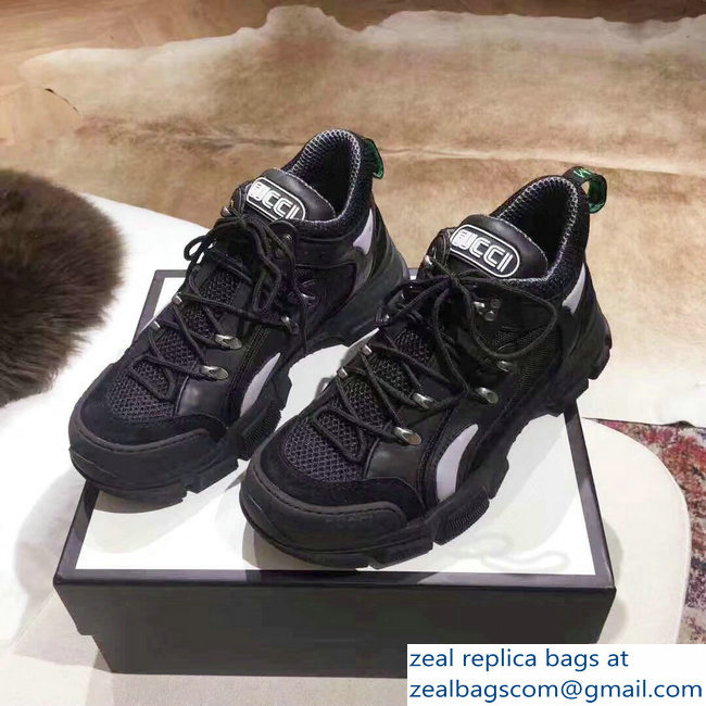 Gucci Flashtrek Lovers Sneakers Black 2019 - Click Image to Close