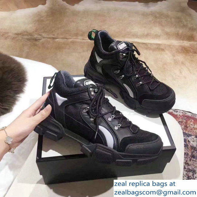 Gucci Flashtrek Lovers Sneakers Black 2019 - Click Image to Close