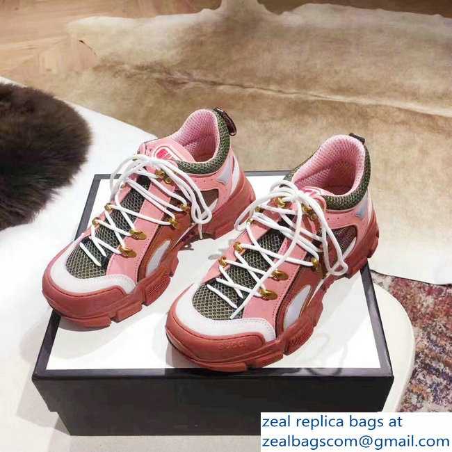 Gucci Flashtrek Lovers Sneakers Pink 2019 - Click Image to Close