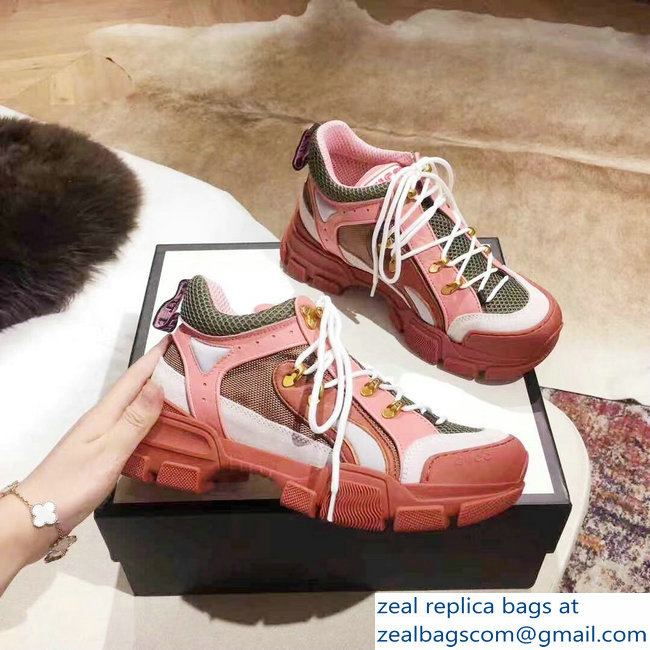 Gucci Flashtrek Lovers Sneakers Pink 2019 - Click Image to Close