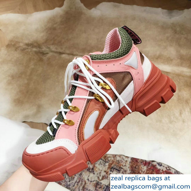 Gucci Flashtrek Lovers Sneakers Pink 2019 - Click Image to Close