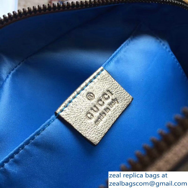 Gucci GG Marmont Matelasse Chevron Shoulder Small Bag 447632 Metallic Gold 2019