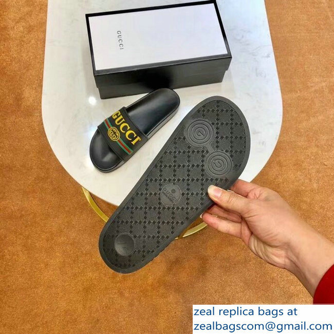 Gucci Yellow Logo and Web GG Slides 2019 - Click Image to Close