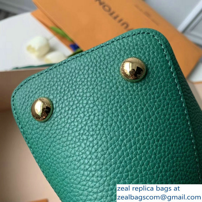 Louis Vuitton Capucines PM Bag Python Handle and Flap N95382 Green - Click Image to Close