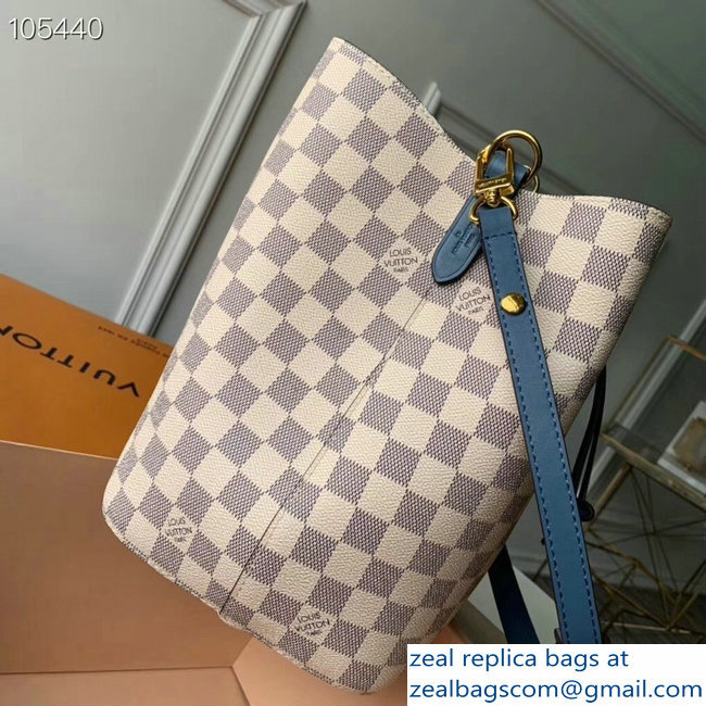 Louis Vuitton Damier Azur Canvas NeoNoe Bucket Bag N40151 Blue - Click Image to Close