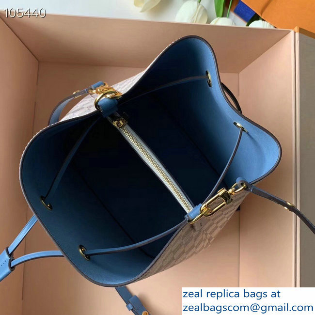 Louis Vuitton Damier Azur Canvas NeoNoe Bucket Bag N40151 Blue - Click Image to Close