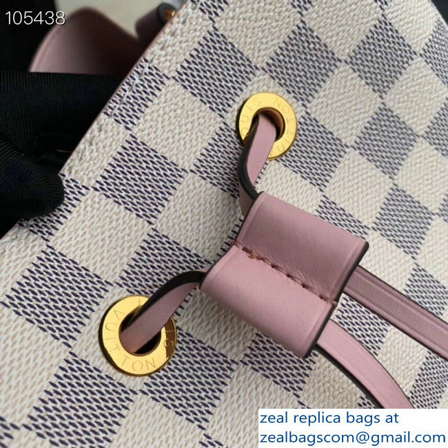 Louis Vuitton Damier Azur Canvas NeoNoe Bucket Bag N40151 Pink - Click Image to Close