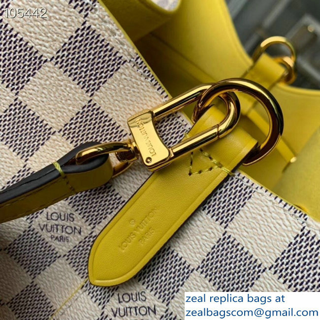 Louis Vuitton Damier Azur Canvas NeoNoe Bucket Bag N40151 Yellow