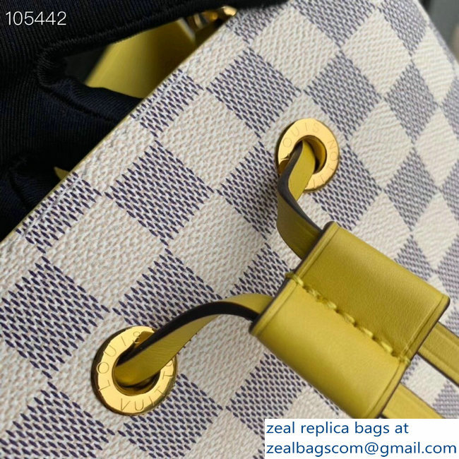 Louis Vuitton Damier Azur Canvas NeoNoe Bucket Bag N40151 Yellow