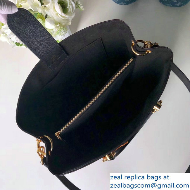 Louis Vuitton Damier Ebene Canvas LV Riverside Tote Bag N40050 Black 2019 - Click Image to Close