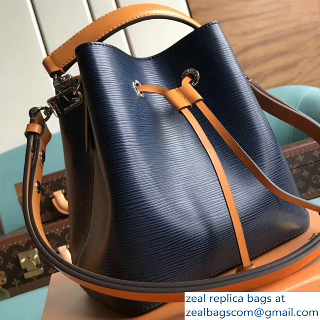 Louis Vuitton Epi Leather NeoNoe BB Bucket Bag M53610 Indigo - Click Image to Close