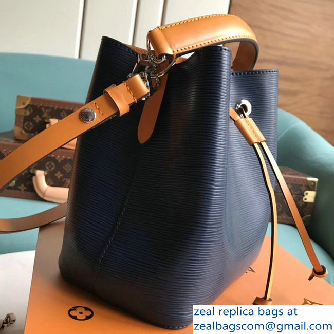 Louis Vuitton Epi Leather NeoNoe BB Bucket Bag M53610 Indigo