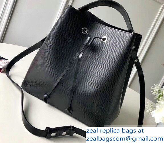 Louis Vuitton Epi Leather NeoNoe Bucket Bag M54366 Black - Click Image to Close