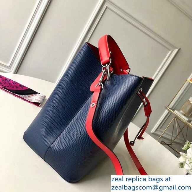 Louis Vuitton Epi Leather NeoNoe Bucket Bag M54367 Indigo - Click Image to Close