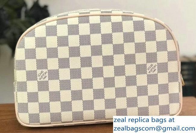 Louis Vuitton Toiletry 25 Bag Damier Azur Canvas - Click Image to Close