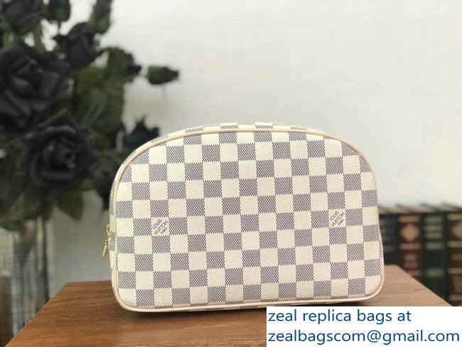 Louis Vuitton Toiletry 25 Bag Damier Azur Canvas - Click Image to Close