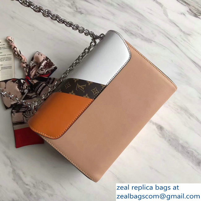 Louis Vuitton Twist MM Bag M50280 Monogram Canvas/Apricot 2019 - Click Image to Close