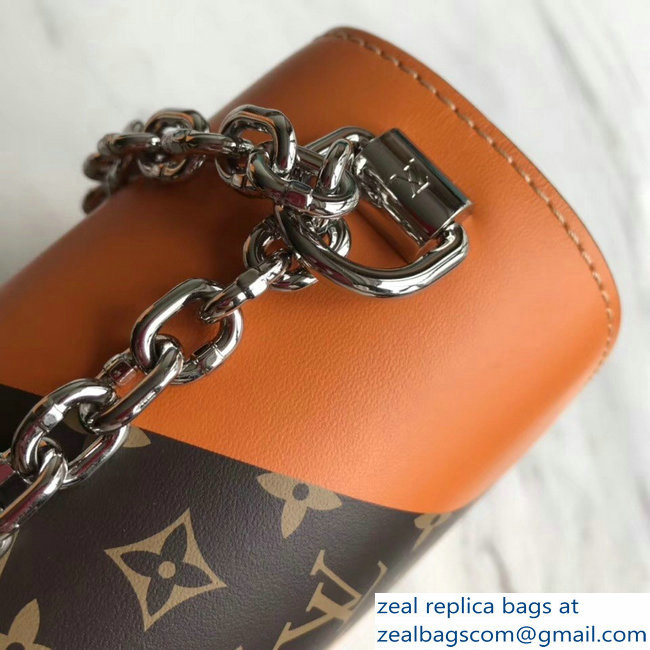 Louis Vuitton Twist MM Bag M50280 Monogram Canvas/Apricot 2019 - Click Image to Close