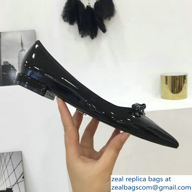 Prada Ballerinas Flats Black with Bow 2019