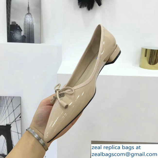 Prada Ballerinas Flats Nude with Bow 2019